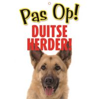 Honden waakbord pas op Duitse Herder 21 x 15 cm - thumbnail