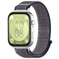 Sport loop nylon bandje - Blauw gemêleerd - Huawei Watch Fit 3 / Fit 4