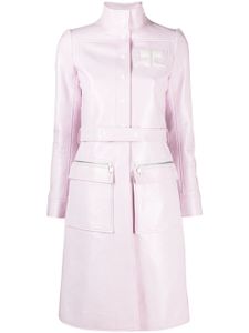 Courrèges trench à logo embossé - Rose