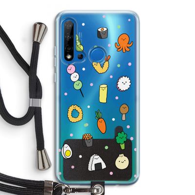 Happy bento friends: Huawei P20 Lite (2019) Transparant Hoesje met koord
