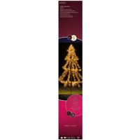 Lichtboom - zwart - 300 cm - metaal - 1800 led lichtjes - warm wit - verlichte kerstboom