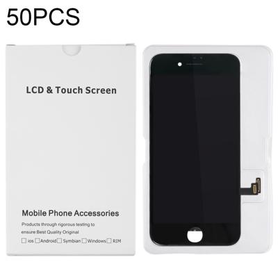 50 PCS LCD-scherm en Digitizer witte kartonnen doos verpakking voor iPhone 8 Plus / 7 Plus