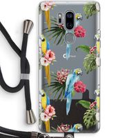 Kleurrijke papegaaien: LG G7 Thinq Transparant Hoesje met koord