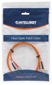 Intellinet 510332 Glasvezel Optische vezel Aansluitkabel [1x SC-stekker - 1x SC-stekker] 62,5/125 µ Multimode OM1 5.00 m