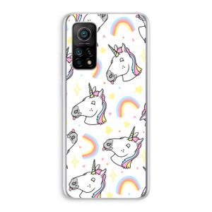 Rainbow Unicorn: Xiaomi Mi 10T 5G Transparant Hoesje