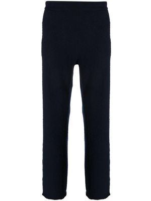 Zegna pantalon en cachemire à coupe droite - Bleu