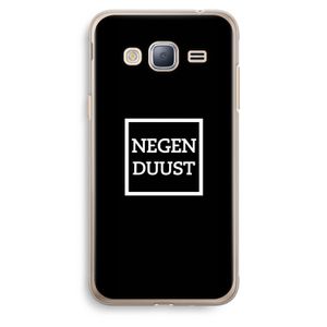 Negenduust black: Samsung Galaxy J3 (2016) Transparant Hoesje