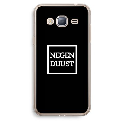 Negenduust black: Samsung Galaxy J3 (2016) Transparant Hoesje