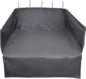 kofferbakmat voor honden 110 x 100 x 40 cm pes zwart