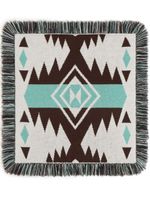 Alanui coussin Icon en jacquard - Marron - thumbnail