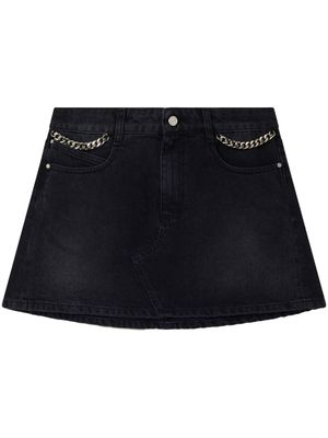 Stella McCartney minijupe Falabella en jean - Noir