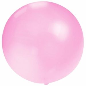 Set van 6x stuks grote ballonnen 60 cm baby roze