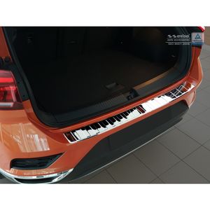 Chroom RVS Bumper beschermer passend voor Volkswagen T-Roc 11/2017- 'Ribs' AV238021