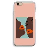 Orange lips: iPhone 6 / 6S Transparant Hoesje