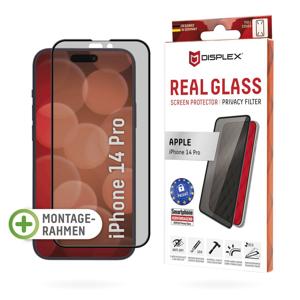 DISPLEX Privacy Glass Full Cover 1707 Screenprotector (glas) Apple iPhone 14 Pro 1 stuk(s) Meekijkbescherming