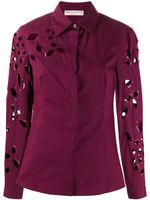 PUCCI blouse à découpes et sequins - Violet