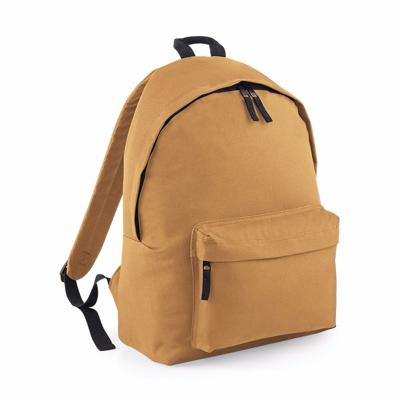 Bagbase Rugtas - karamel bruin - 18L - 42 x 31 cm - schooltas met voorvak - rugzak Bagbase Rugtas - karamel bruin - 18L - 42 x 31 cm - schooltas met voorvak - rugzak
