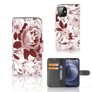 Hoesje Apple iPhone 12 Mini Watercolor Flowers