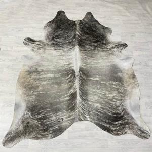 Koeienhuid bruin wit beige grijs brindle 230x190cm M/L