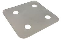Drukplaat zonder sleuf transparant 1 70x70 K