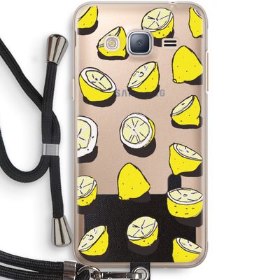 When Life Gives You Lemons...: Samsung Galaxy J3 (2016) Transparant Hoesje met koord