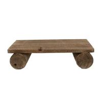 Clayre & Eef Plantentafeltje 25x12x8 cm Bruin Hout Rechthoek