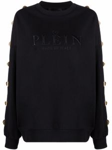 Philipp Plein sweat clouté à logo brodé - Noir