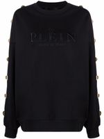 Philipp Plein sweat clouté à logo brodé - Noir - thumbnail