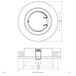 EVN 517013 517013 Inbouwring Halogeen Zonder 50 W Chroom