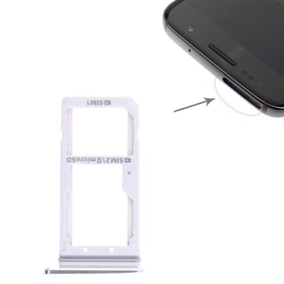 2 SIM-kaart lade/micro SD-kaart lade voor Galaxy S7 (wit)