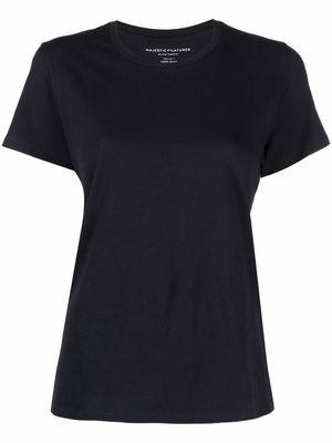 Majestic Filatures t-shirt à col rond - Bleu