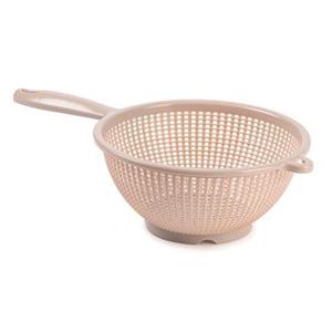Plasticforte Keuken vergiet/zeef - kunststof - D24 x H11 cm - beige