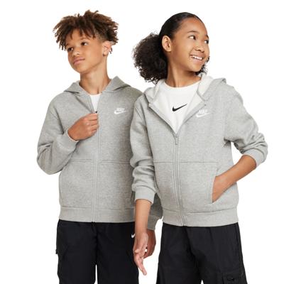 Nike Sportswear Club Fleece Vest Kids Grijs Wit Nike Sportswear Club Fleece Vest Kids Grijs Wit