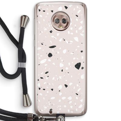 Terrazzo N°20: Motorola Moto G6 Transparant Hoesje met koord