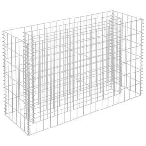 vidaXL Gabion plantenbak verhoogd 90x30x60 cm gegalvaniseerd staal