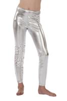 Legging metallic zilver