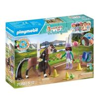 PLAYMOBIL 71355 Zoe & Blaze met hindernisbaan - Paarden van de waterval - Met modulaire obstakels - Vanaf 5 jaar