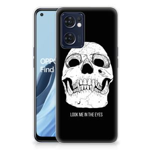 Silicone Back Case OPPO Reno 7 5G | Find X5 Lite Skull Eyes