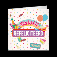 XL Greeting Cards Van harte gefeliciteerd