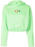 goodboy hoodie crop à logo brodé - Vert