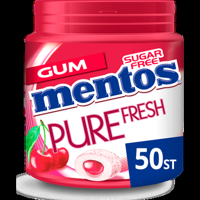 Mentos Gum Pure Fresh Cherry Suikervrij Pot 50 stuks bij Jumbo
