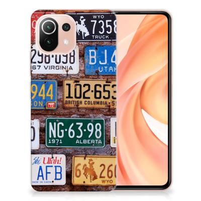 Xiaomi Mi 11 Lite | 11 Lite 5G NE | Siliconen hoesje | met foto Kentekenplaten
