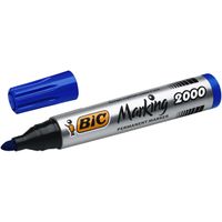 BIC Marking 2000 permanente marker Kogelpunt Blauw 12 stuk(s) - thumbnail
