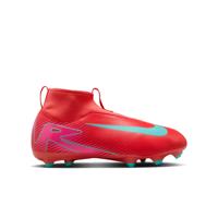 Nike Zoom Mercurial Superfly 10 Academy Gras / Kunstgras Voetbalschoenen (MG) Kids Rood Turquoise Roze