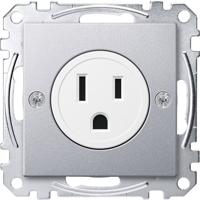 Merten MEG2151-0460 Wandcontactdoos System M Aluminium 1 stuk(s)