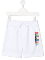 Moschino Kids short à logo imprimé - Blanc - thumbnail