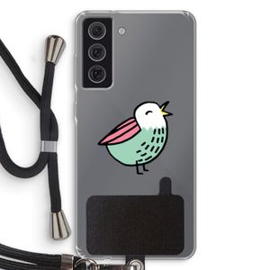 Birdy: Samsung Galaxy S21 FE Transparant Hoesje met koord
