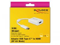 DeLOCK 63937 video kabel adapter 0,1 m USB Type-C HDMI Wit - thumbnail