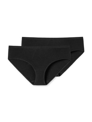 Schiesser - 2p Hipster - 95-5 - zwart, Maat:44