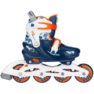 Nijdam Traffic Racer inline skates - maat 33/36 - blauw